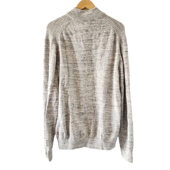 Van Heusen Flex Grey Heather Zip Sweater - Picture 6 of 6